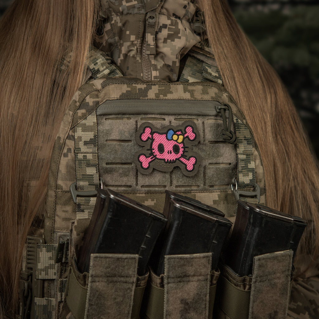 M-Tac нашивка KITTY (вишивка) Pink/Ranger Green