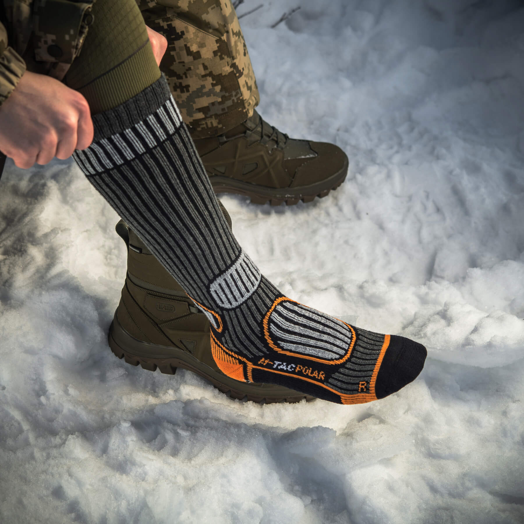 M-Tac шкарпетки Polar Merino 40% Long Black