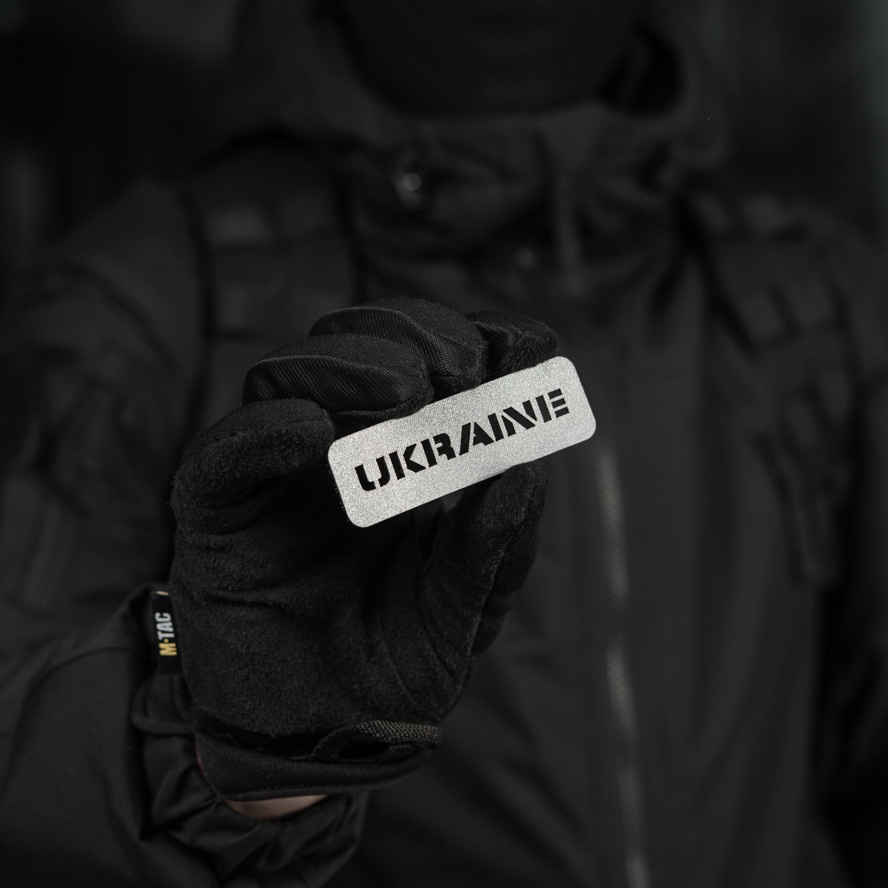 M-Tac нашивка Ukraine скрізна 25х80 Laser Cut Dark Grey/GID
