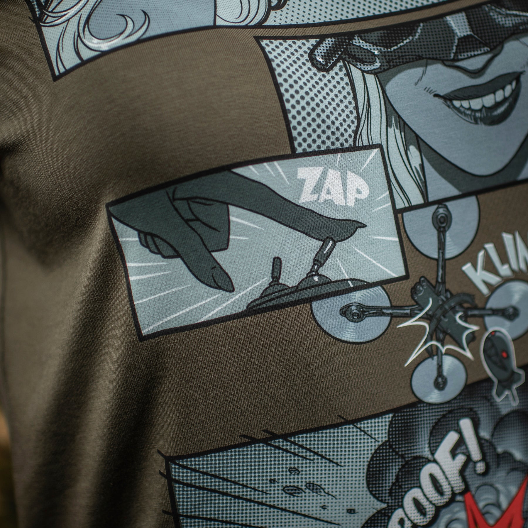 M-Tac футболка Comics Drone Girl Dark Olive