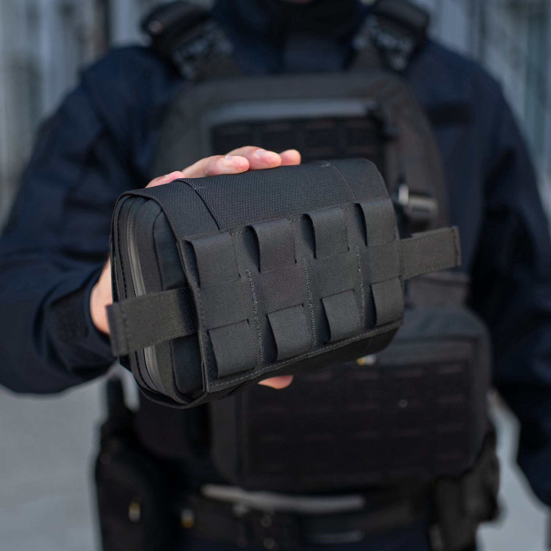 M-Tac підсумок медичний горизонтальний Large Elite Black