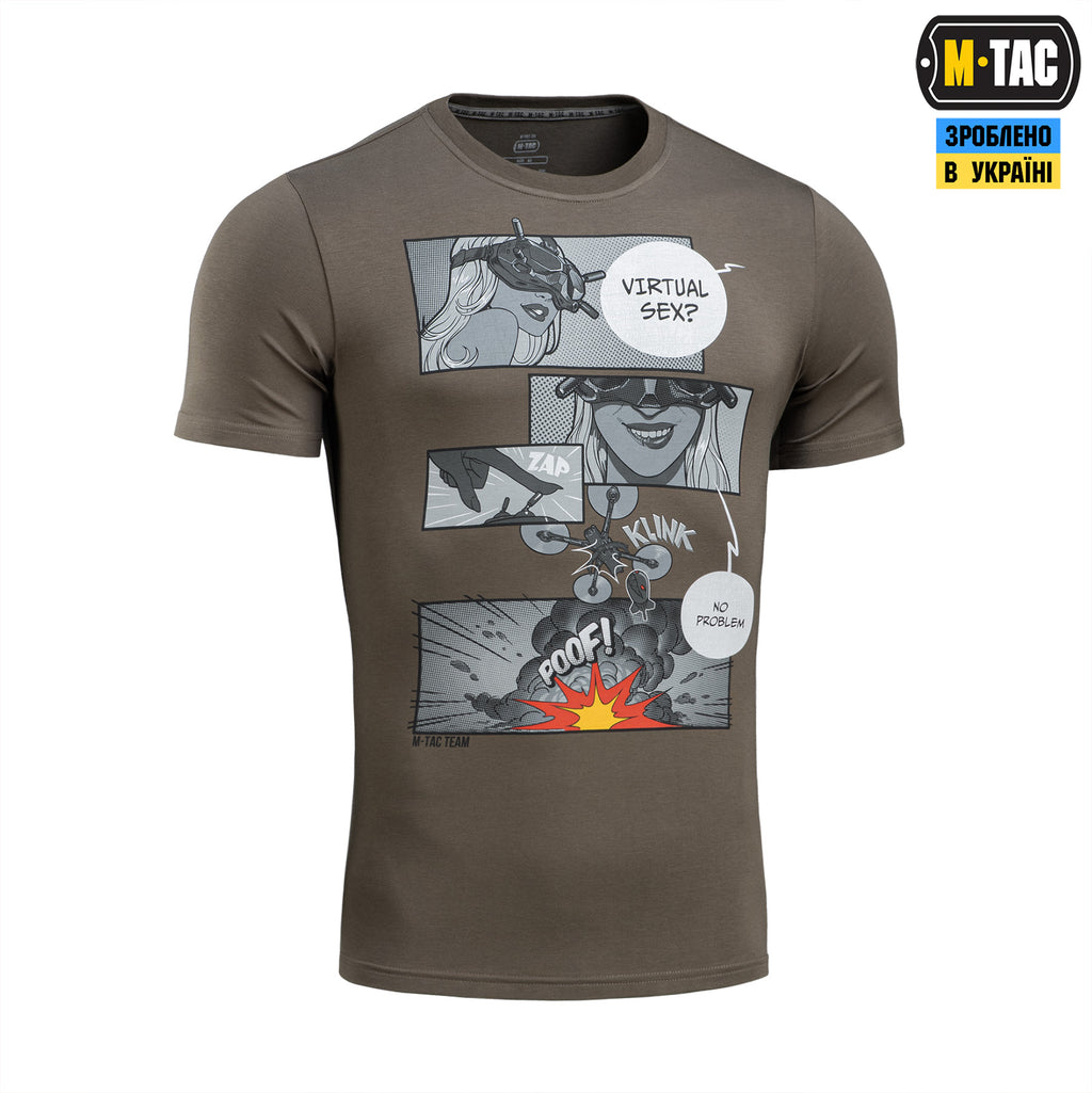 M-Tac футболка Comics Drone Girl Dark Olive