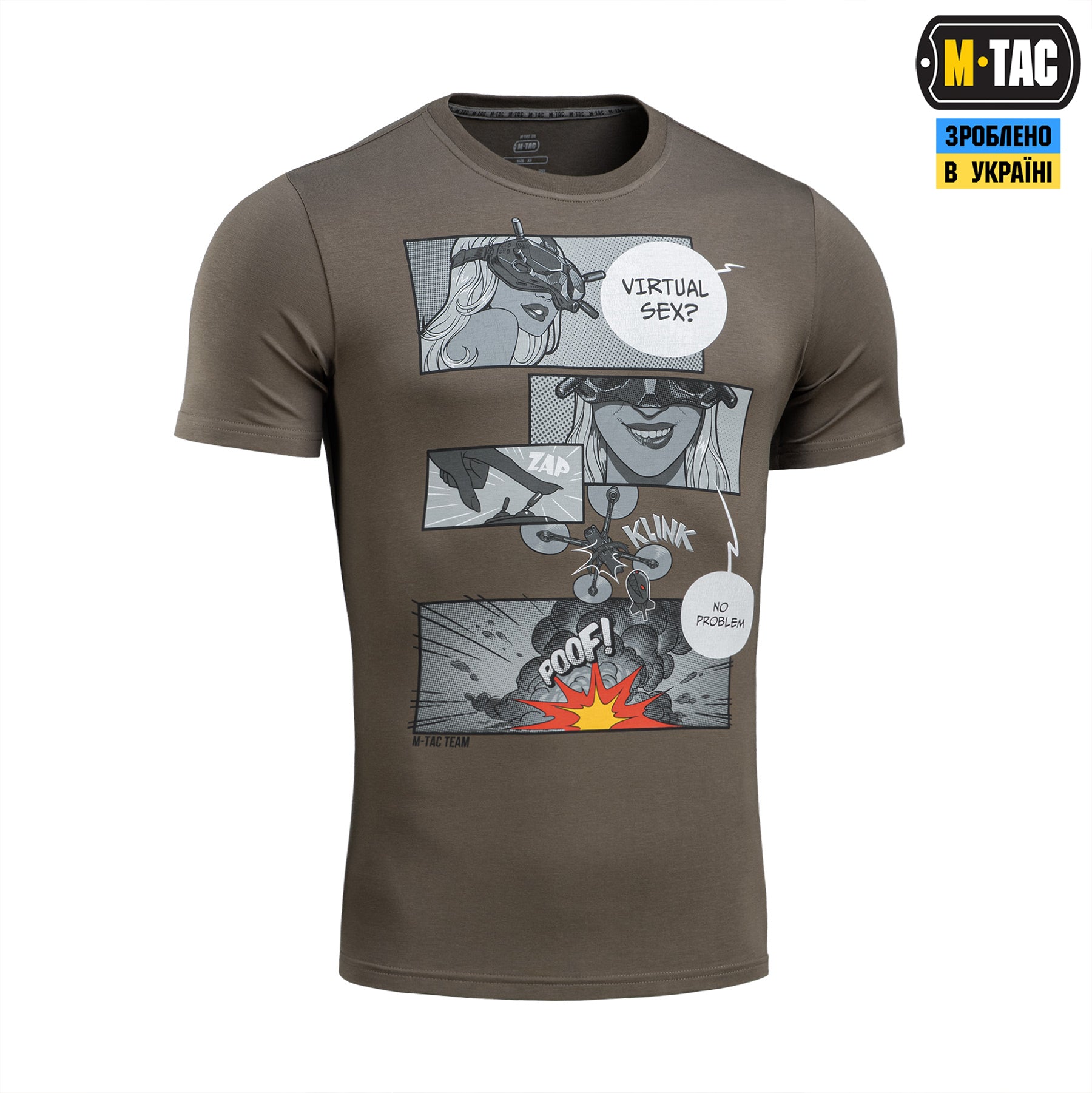 M-Tac футболка Comics Drone Girl Dark Olive