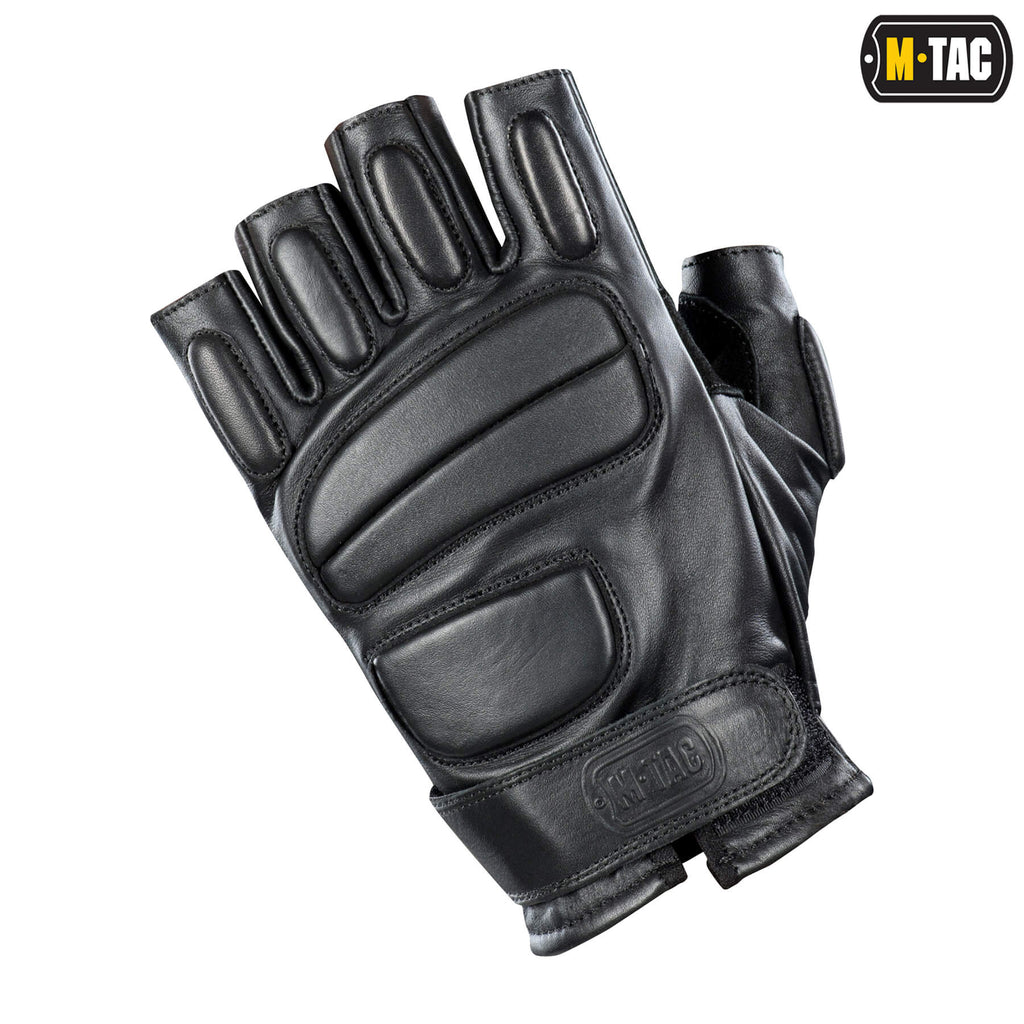 M-Tac рукавички безпалі шкіряні Assault Tactical Mk.1 Black