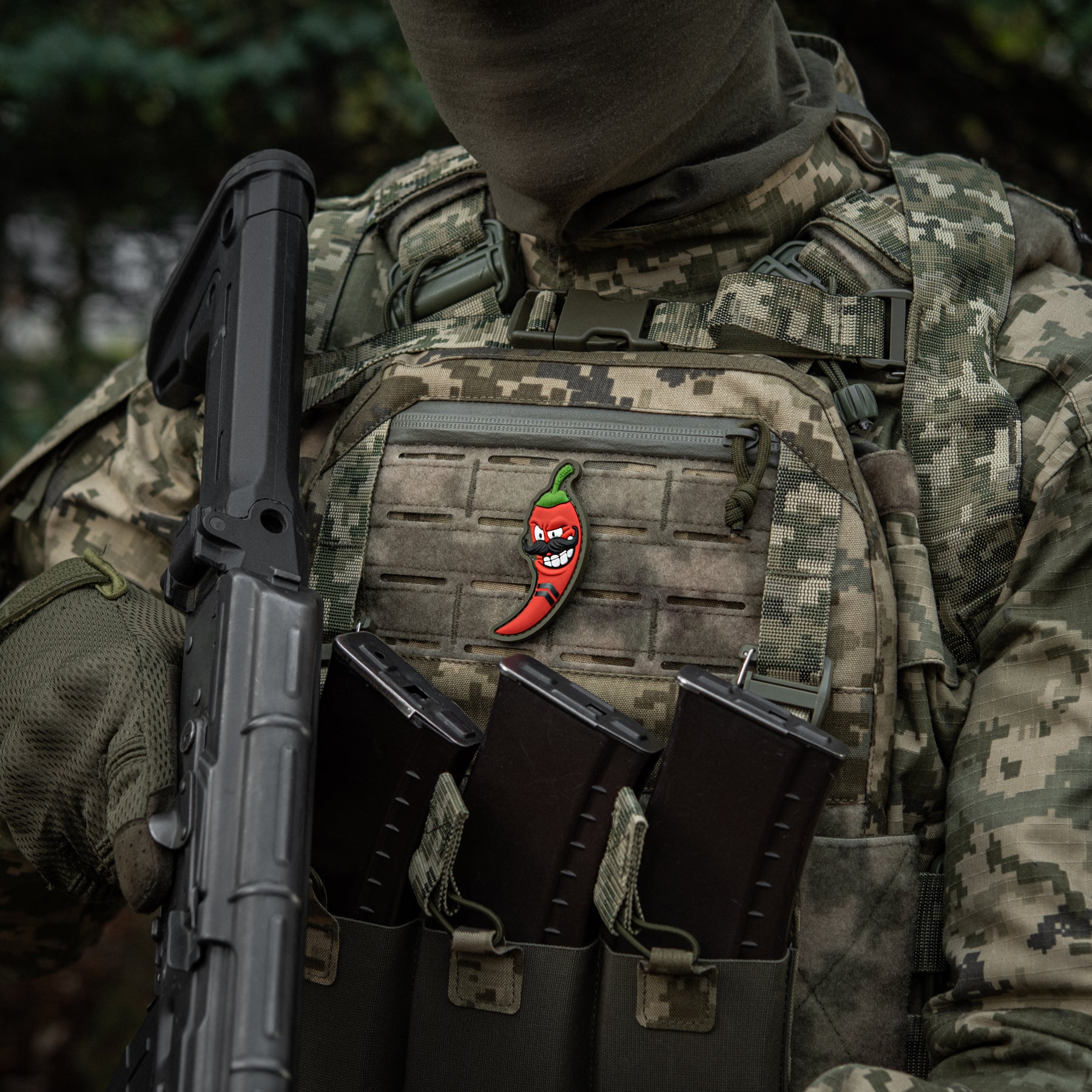 M-Tac нашивка Перчик 3D молодший сержант (PVC)