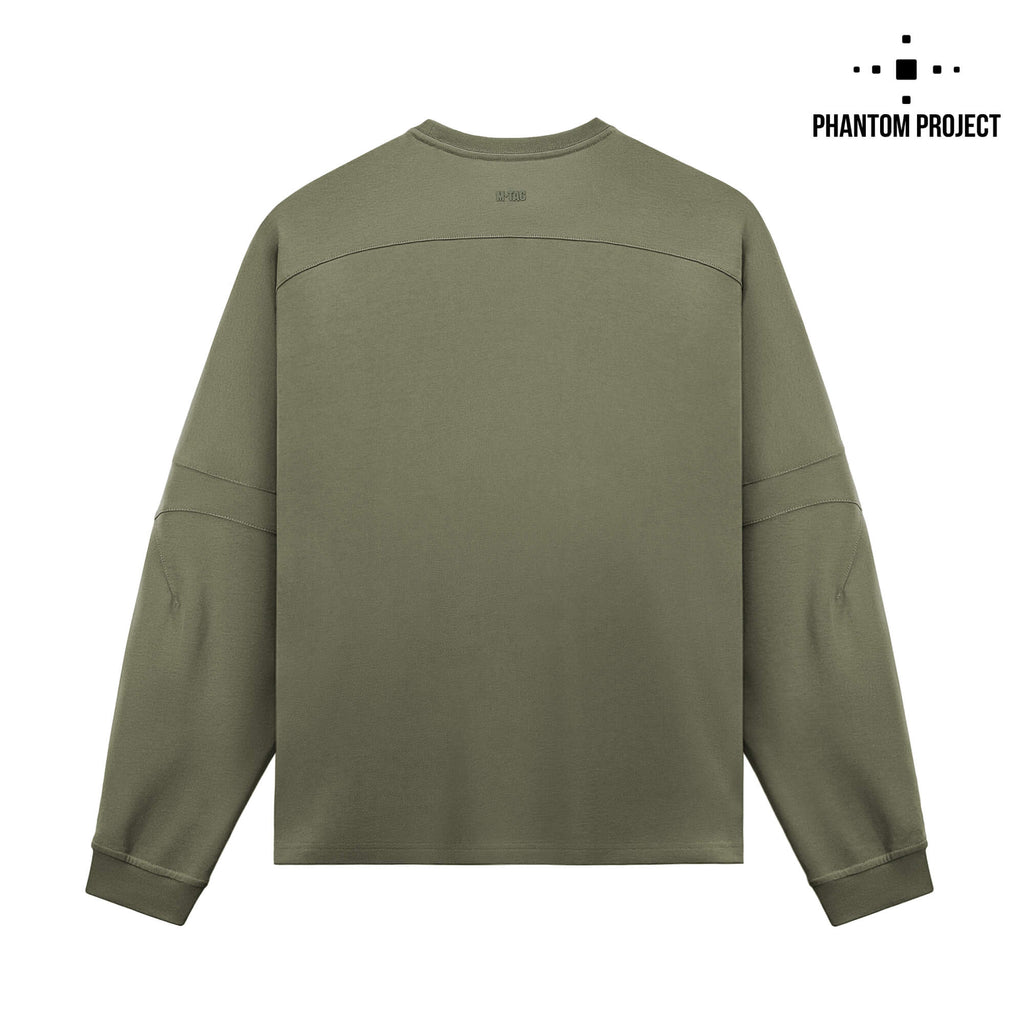 Phantom Project/M-Tac футболка Long Zipper combo Cotton Nylon Light Olive