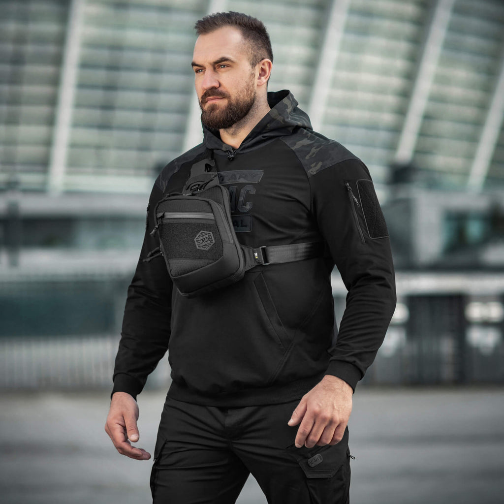 M-Tac сумка Sling Pistol Bag Hex з липучкою Black