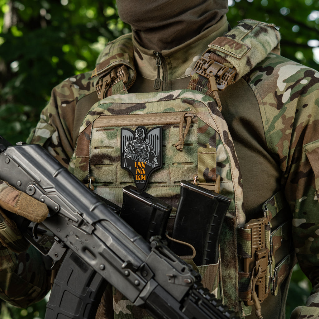 M-Tac нашивка Святослав PVC сірий