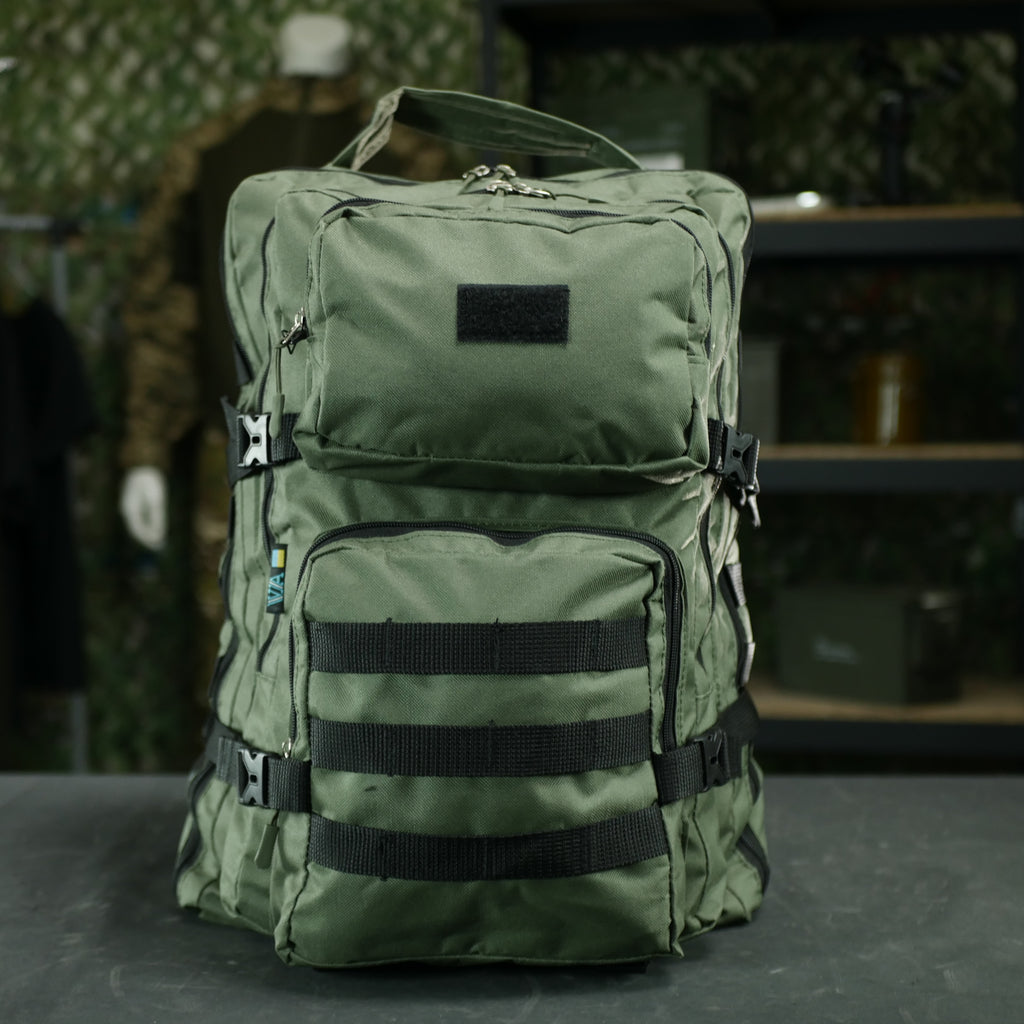 Рюкзак тактичний 30 л з системою MOLLE Олива (виробництво Україна)