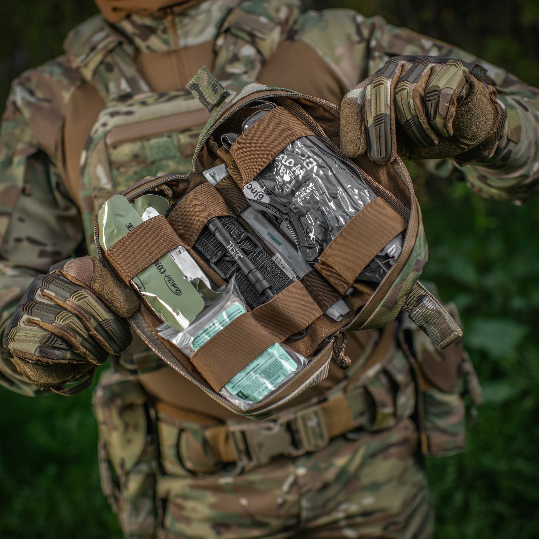 M-Tac підсумок медичний горизонтальний ROLL Elite Multicam