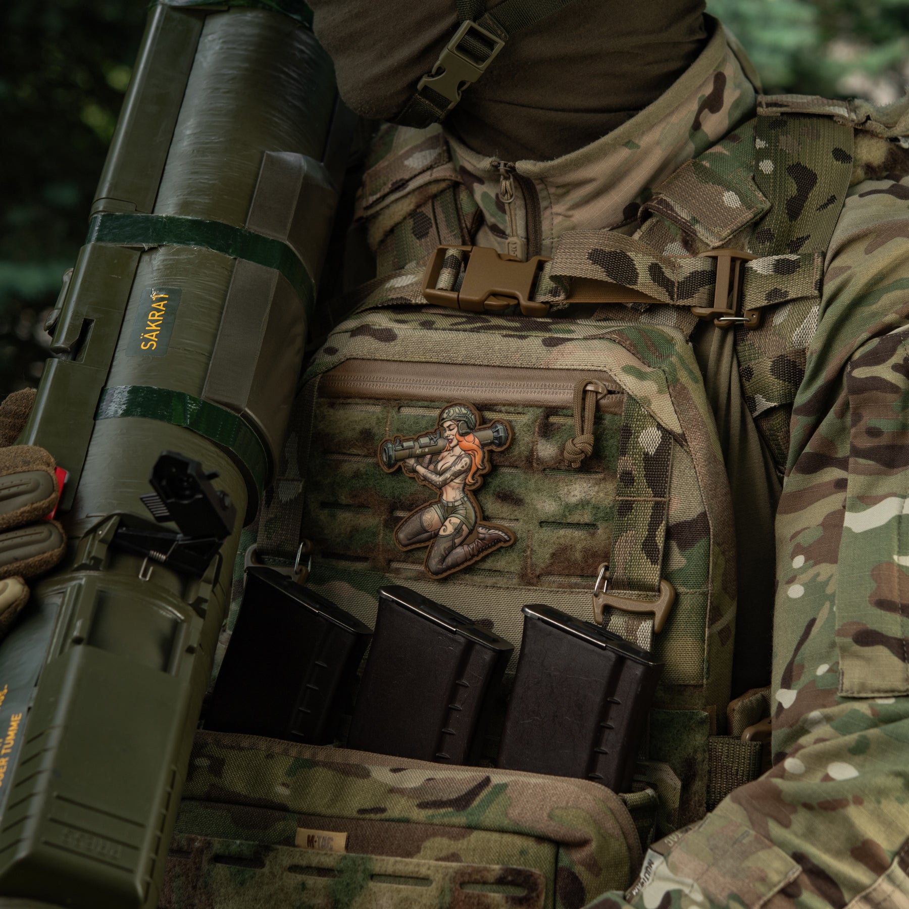 M-Tac нашивка Tactical girl №9 PVC Skandinavik