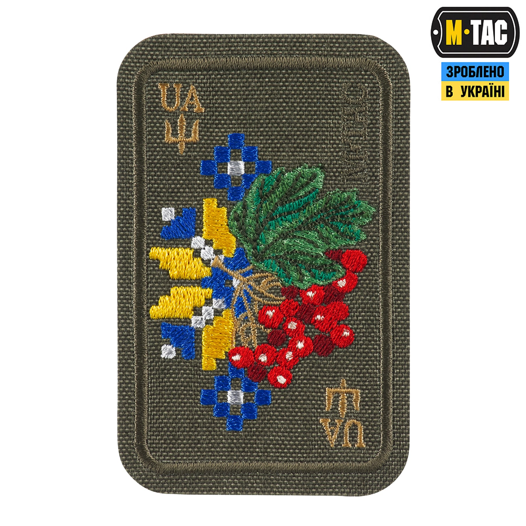 M-Tac нашивка Орнамент Калина (вишивка) Ranger Green