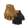 Безпалі Рукавиці койот з гумовим демпфером Mechanix