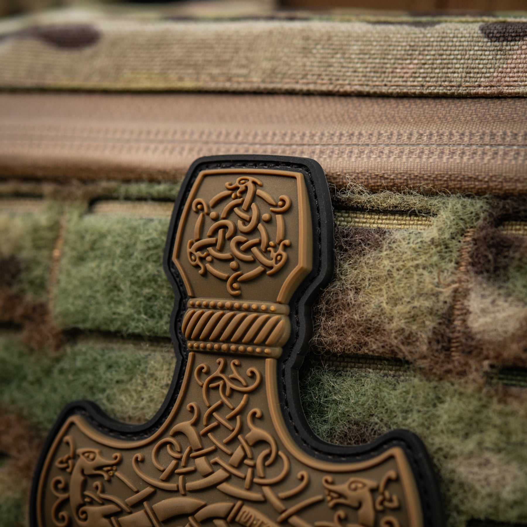 M-Tac нашивка Mjölnir Large PVC Coyote