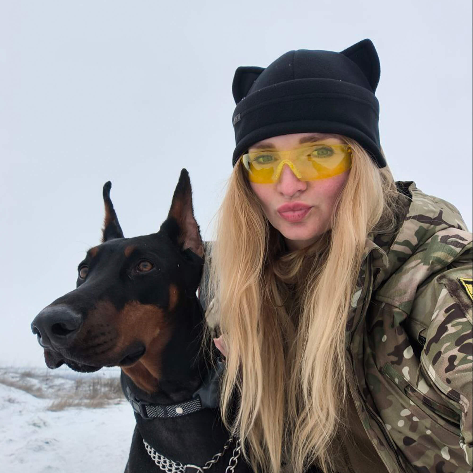 TUR Gear вухата шапка фліс Black