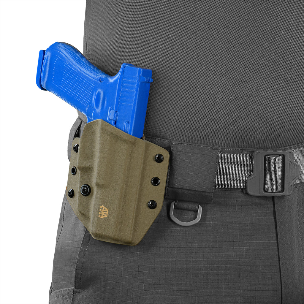 ATA Gear кобура модель Hit Factor ver.1 для зброї Glock - 17/22/47 Flat Dark Earth - Spring правша
