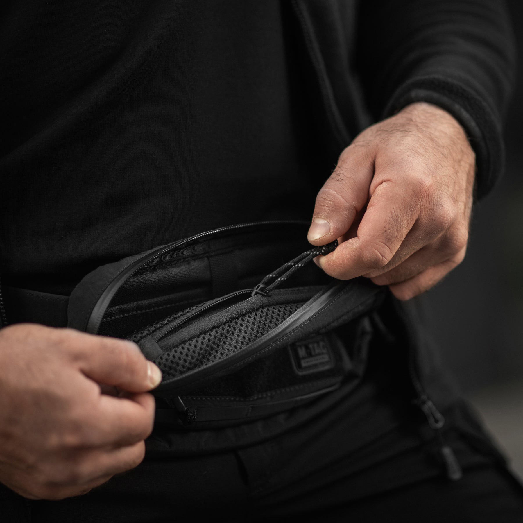 M-Tac сумка City Waist Bag з липучкою Lite-NR Elite Black