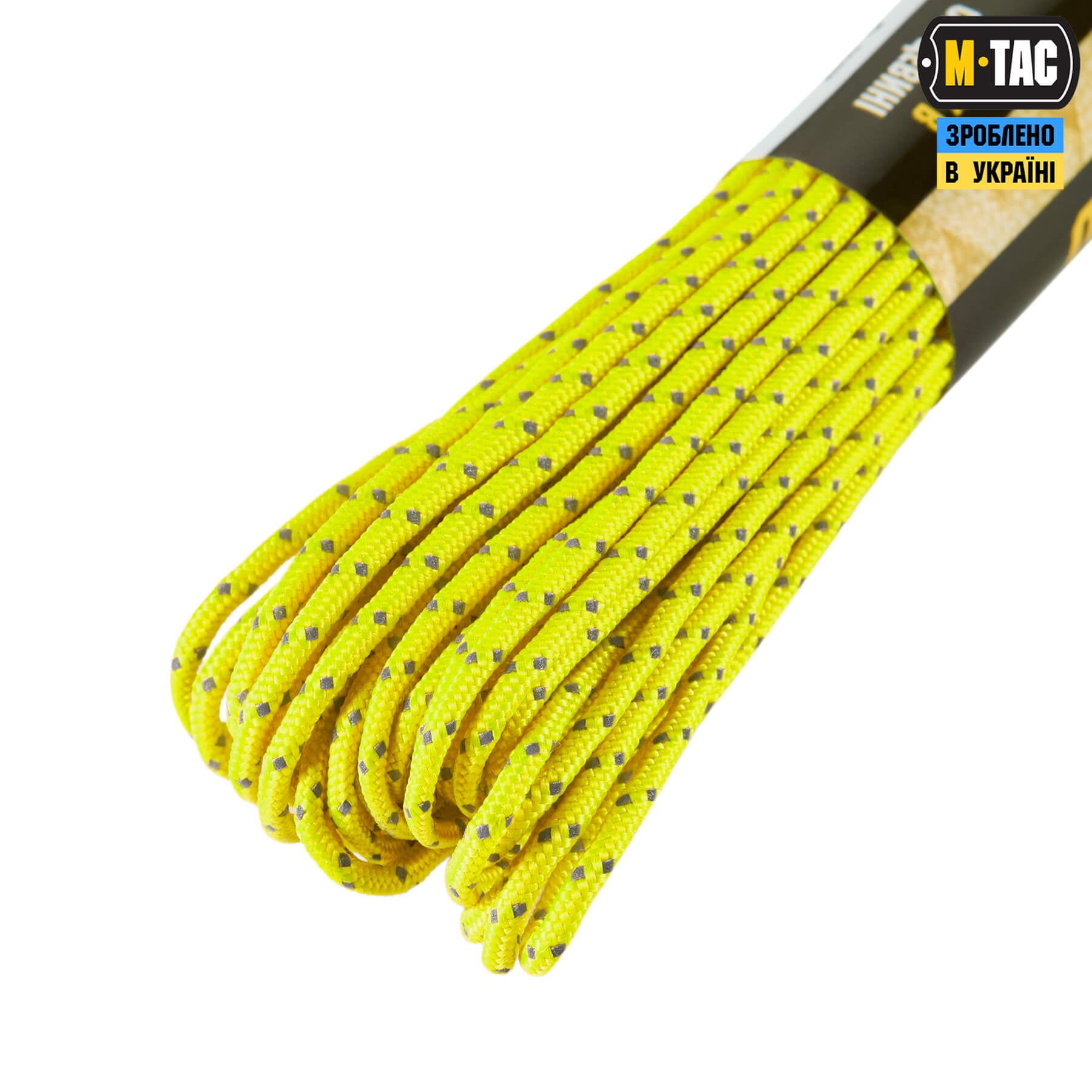 M-Tac паракорд Minicord Reflective Neon Yellow 15м