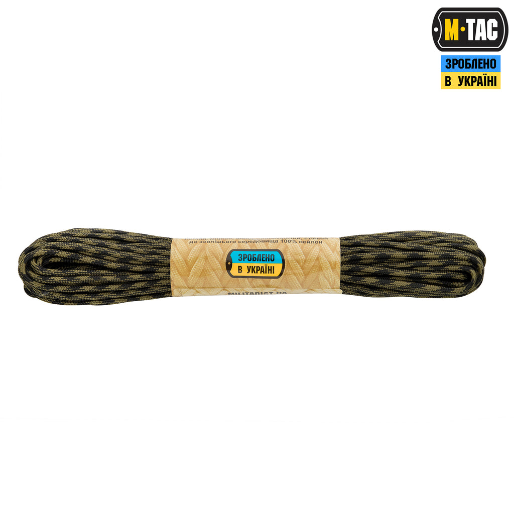 M-Tac паракорд 550 type III Black & Army Green 15м