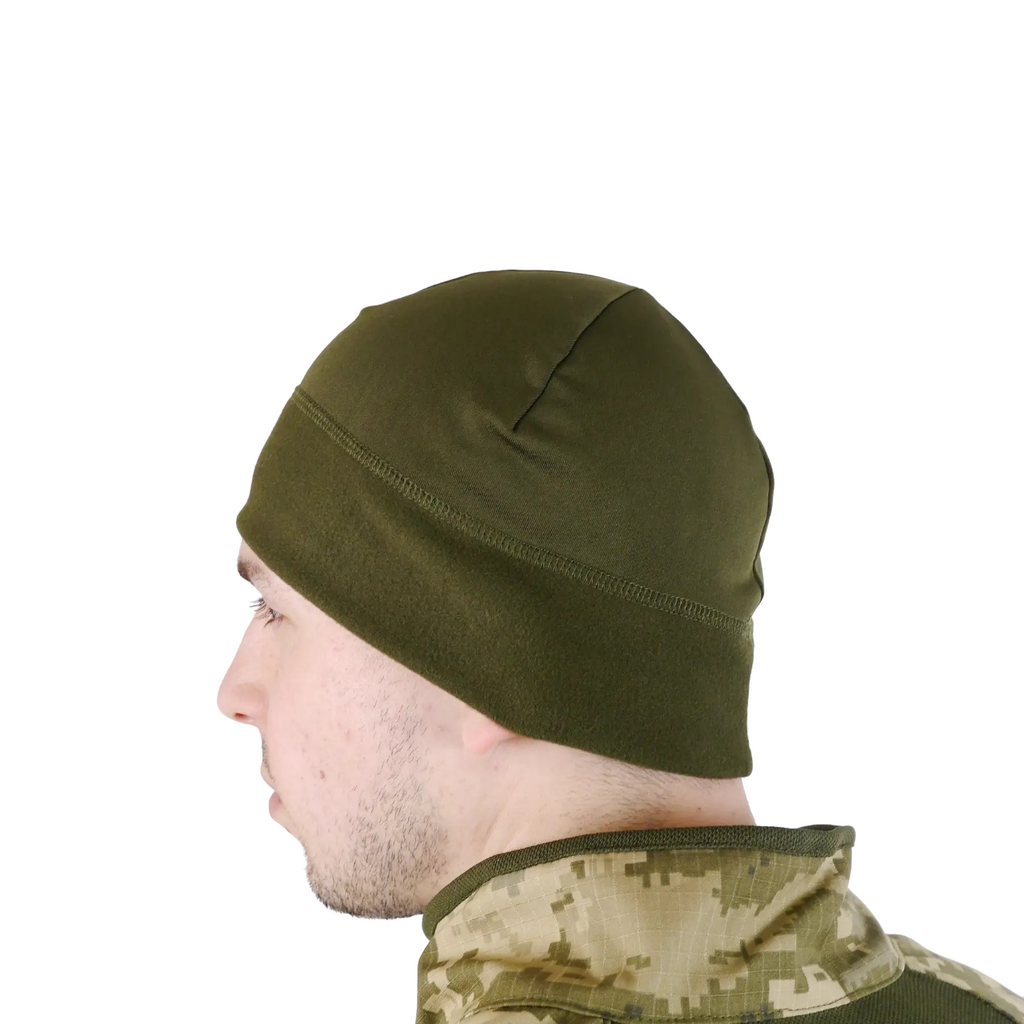 Шапка олива Polartec