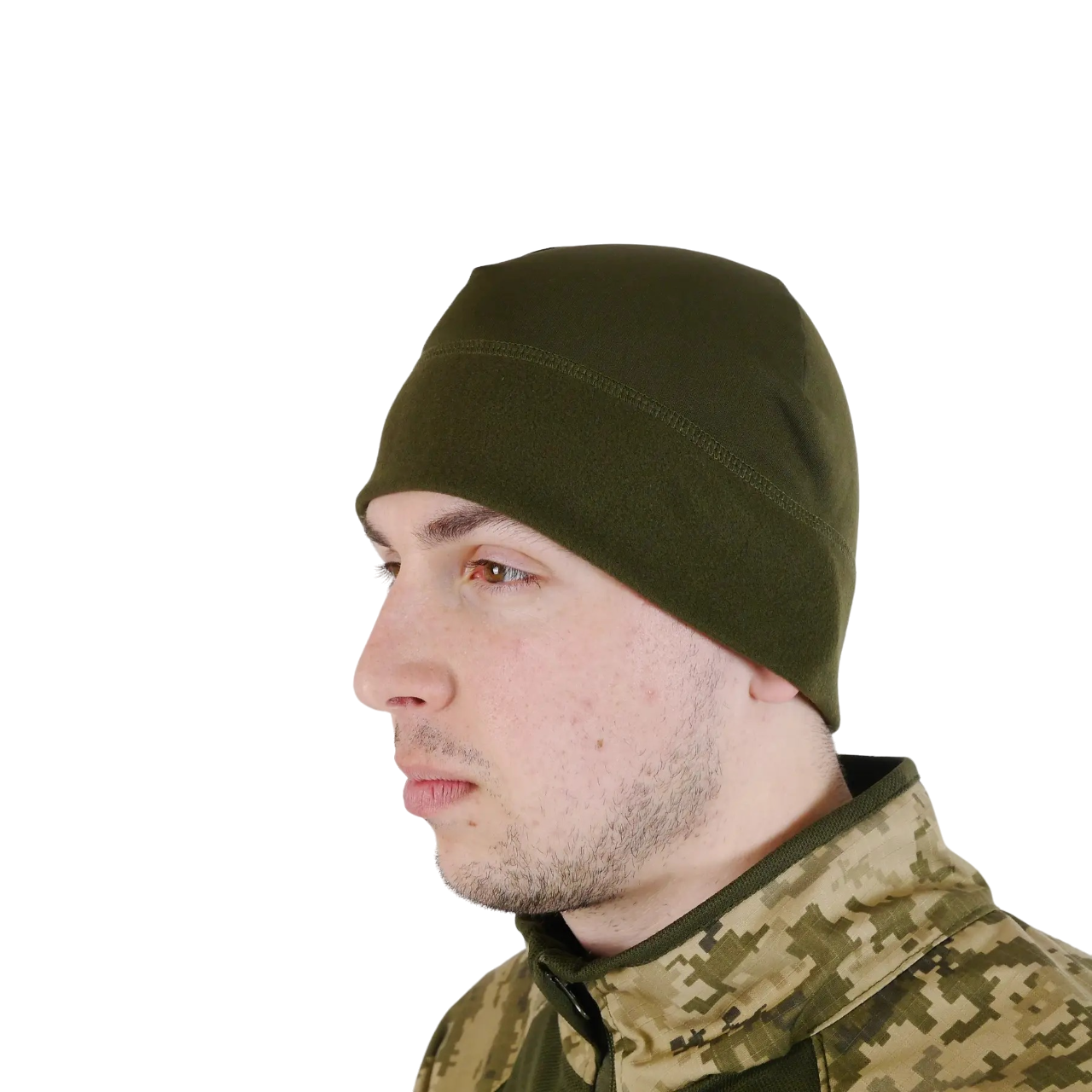 Шапка олива Polartec