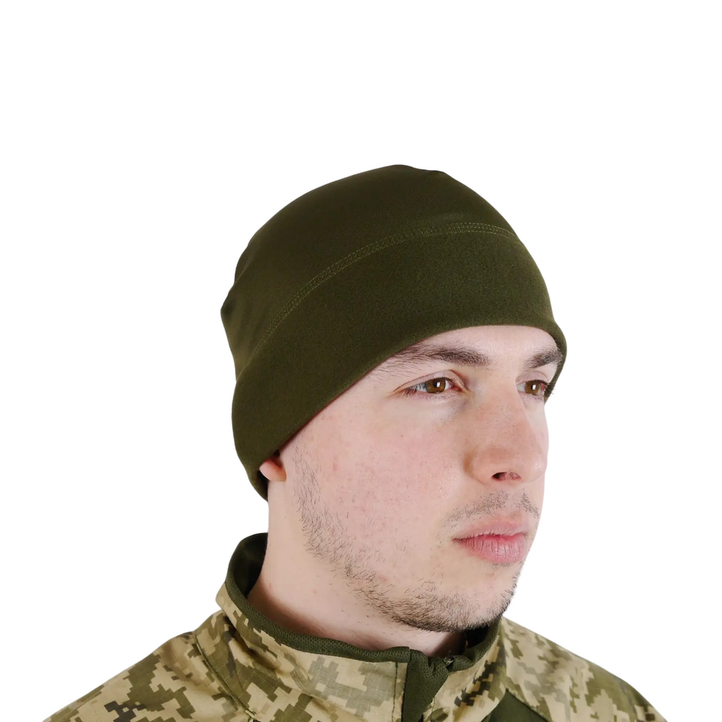 Шапка олива Polartec
