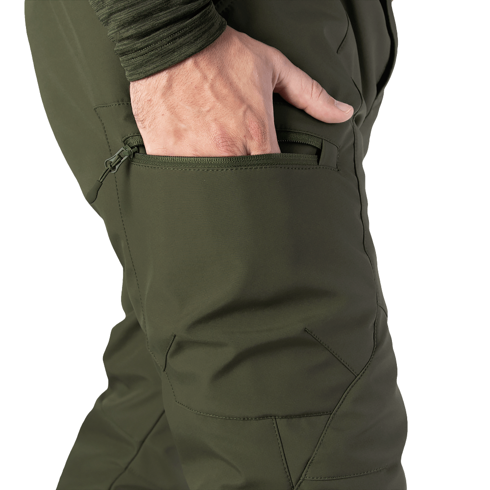 Зимові штани SoftShell Олива