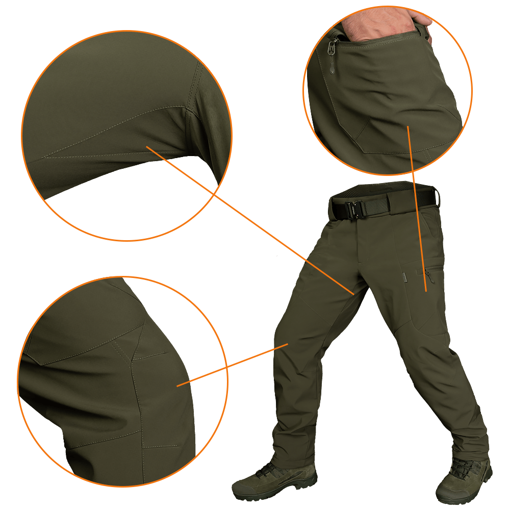 Штани SoftShell Mesh Олива