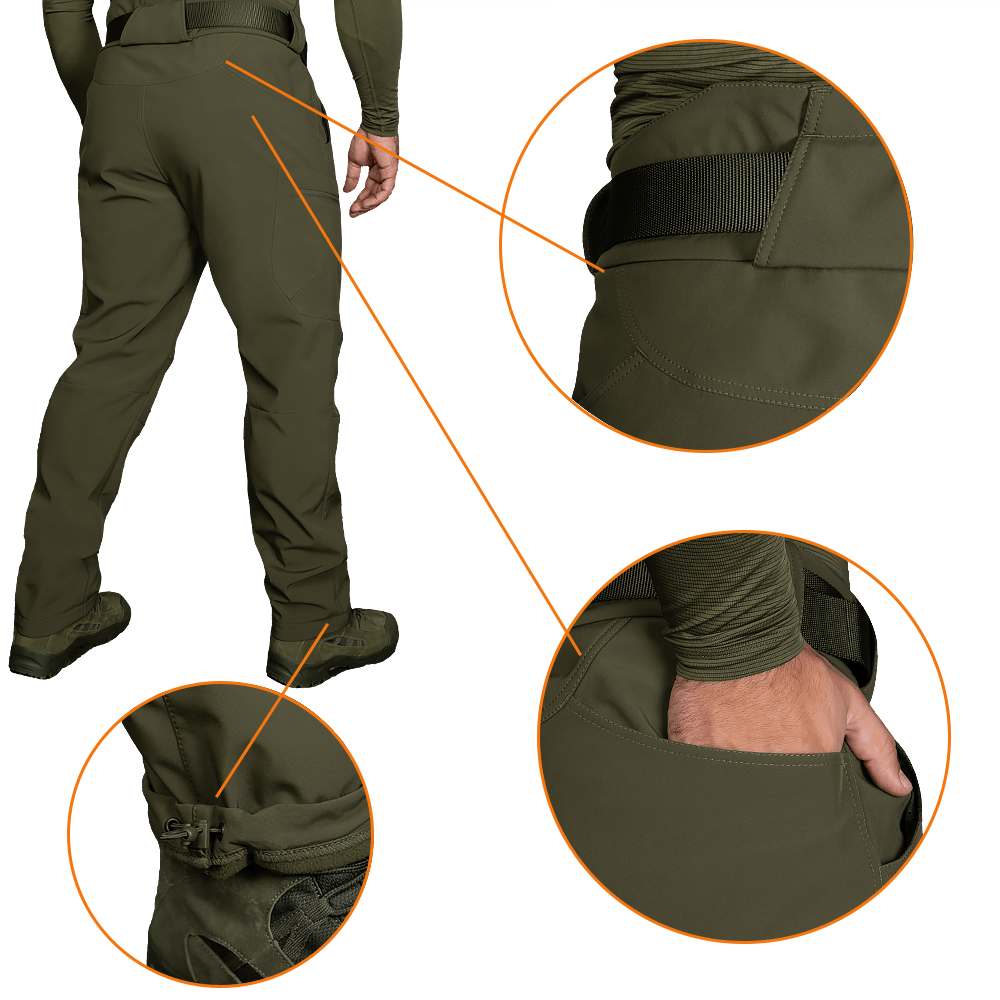 Штани SoftShell Mesh Олива