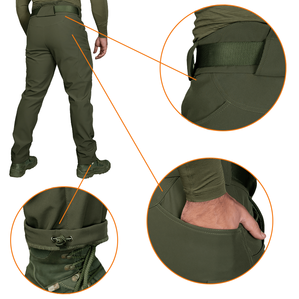 Штани SoftShell Vent Олива
