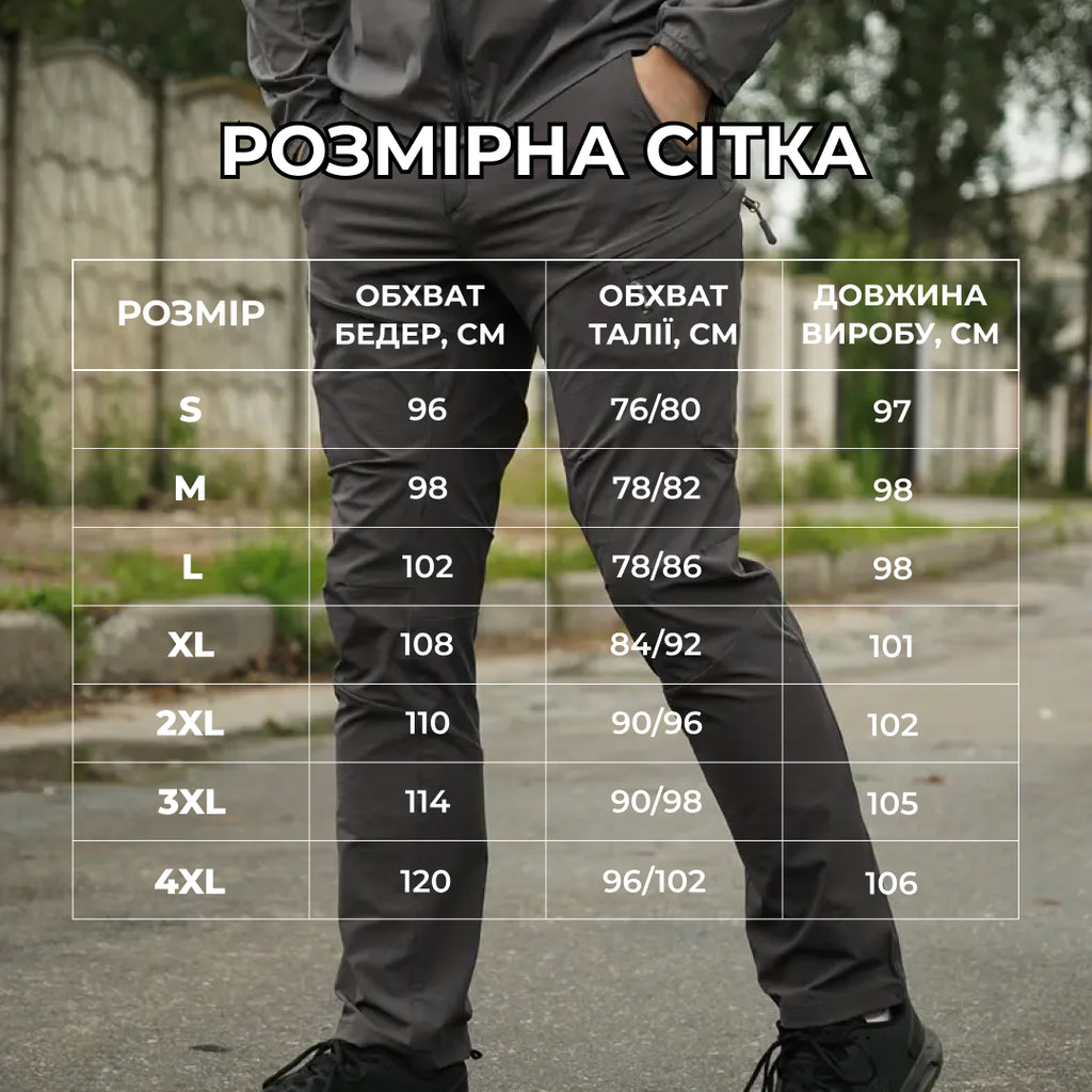 Штани стрейч BR Flex Shadow сірі-S