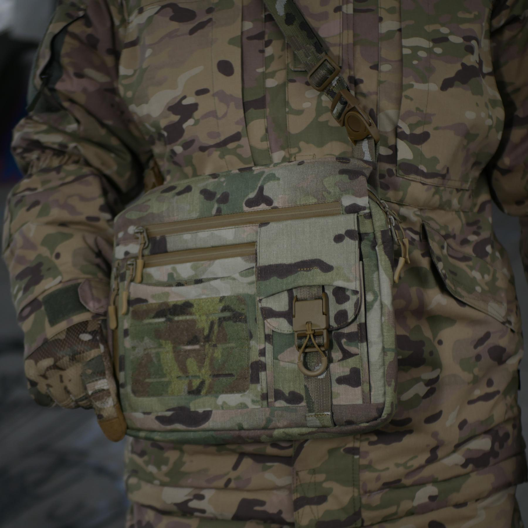 Смарт-сумка через плече Militex Tactic city Assistant bag Cordura original USA Multicam XL