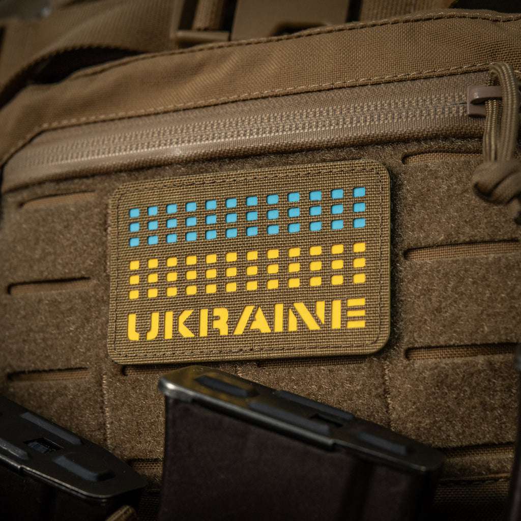 M-Tac нашивка Ukraine Laser Cut Coyote/Yellow/Blue/GID