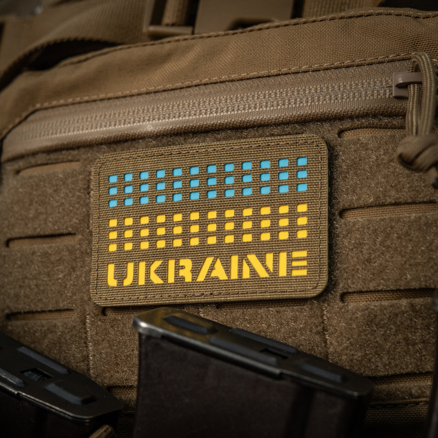 M-Tac нашивка Ukraine Laser Cut Coyote/Yellow/Blue/GID