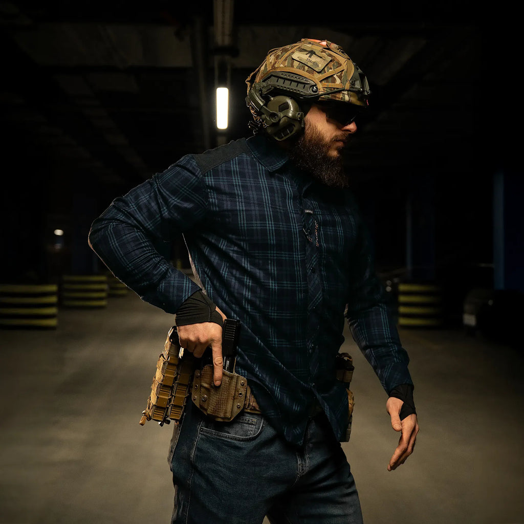 Сорочка "Тайфун" Teal/Navy