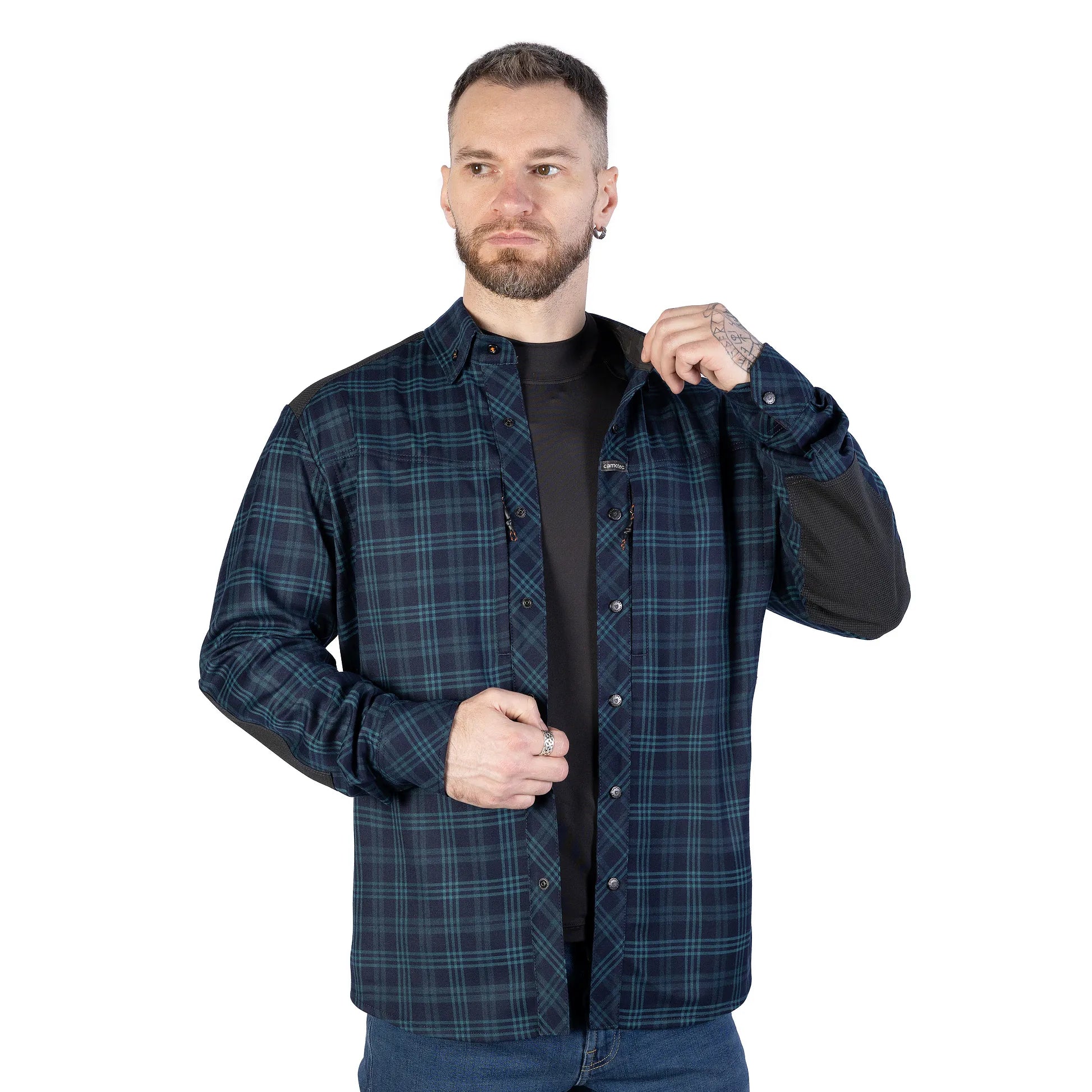 Сорочка "Тайфун" Teal/Navy