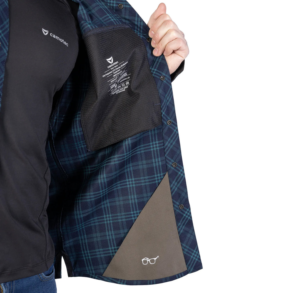 Сорочка "Тайфун" Teal/Navy