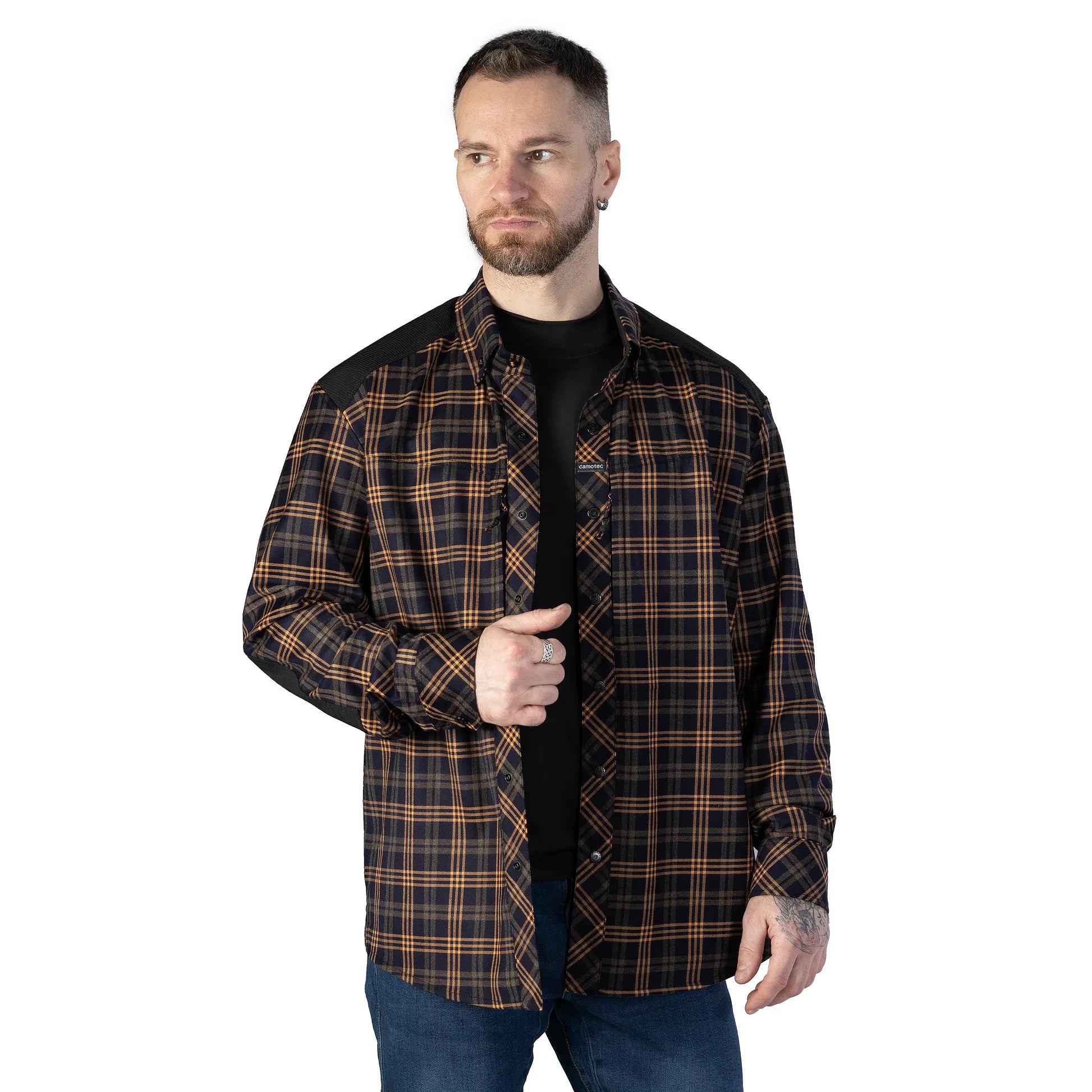 Сорочка "Тайфун" Orange/Navy