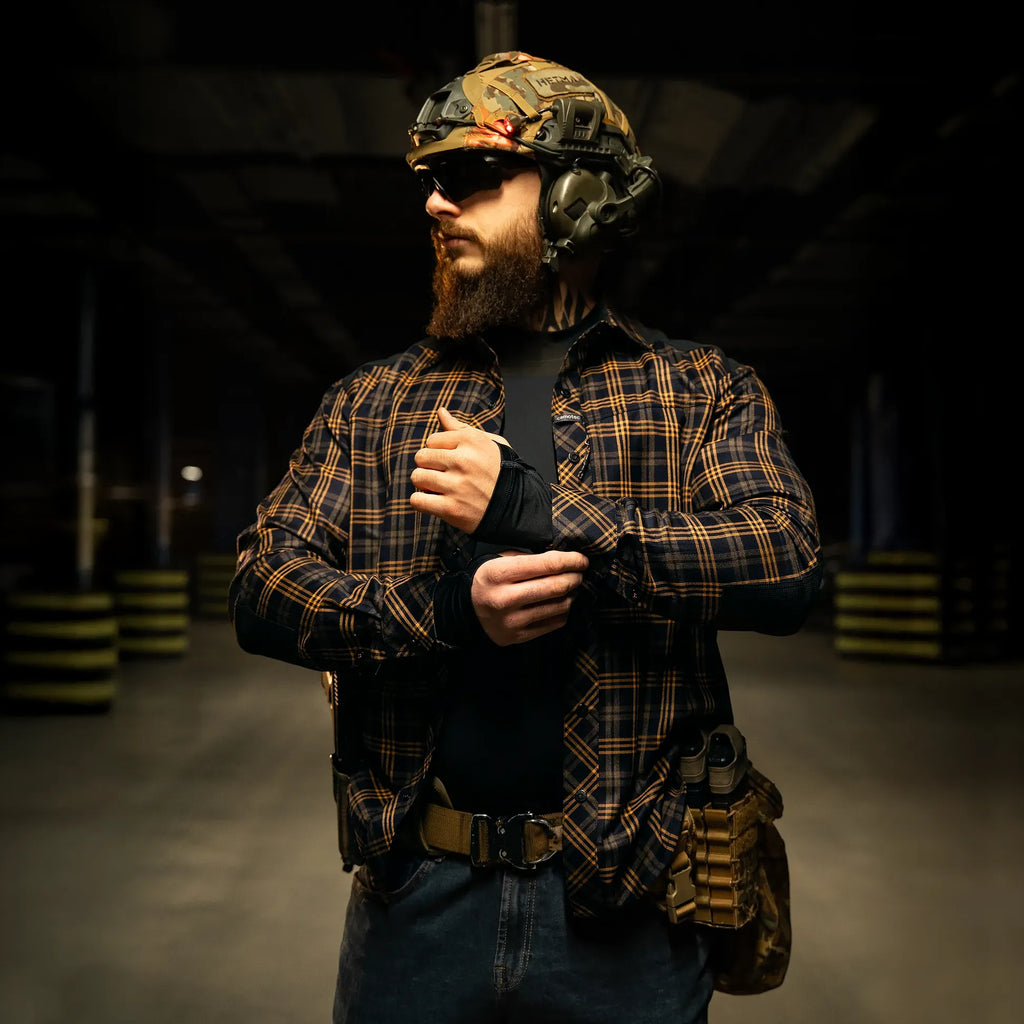 Сорочка "Тайфун" Orange/Navy