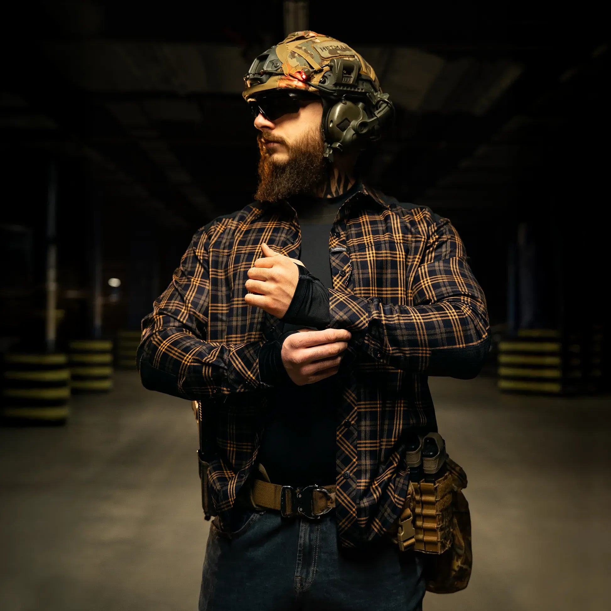 Сорочка "Тайфун" Orange/Navy