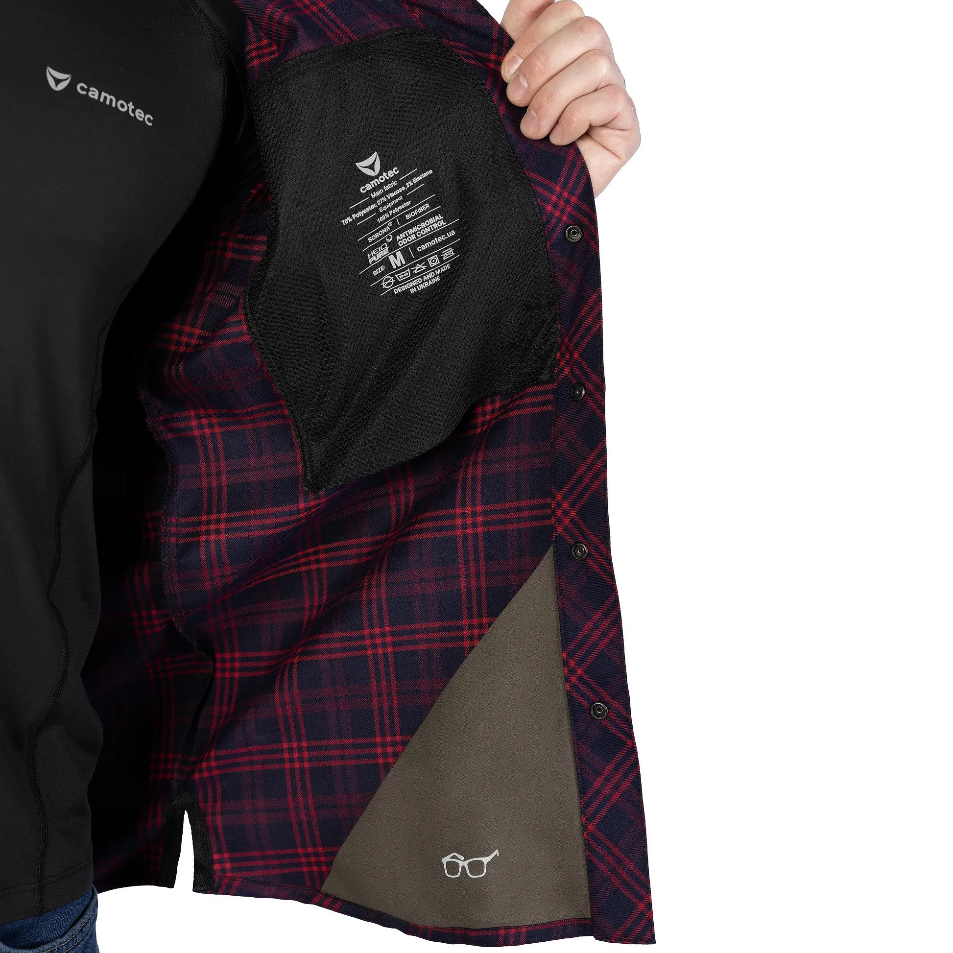 Сорочка "Тайфун" Red/Navy