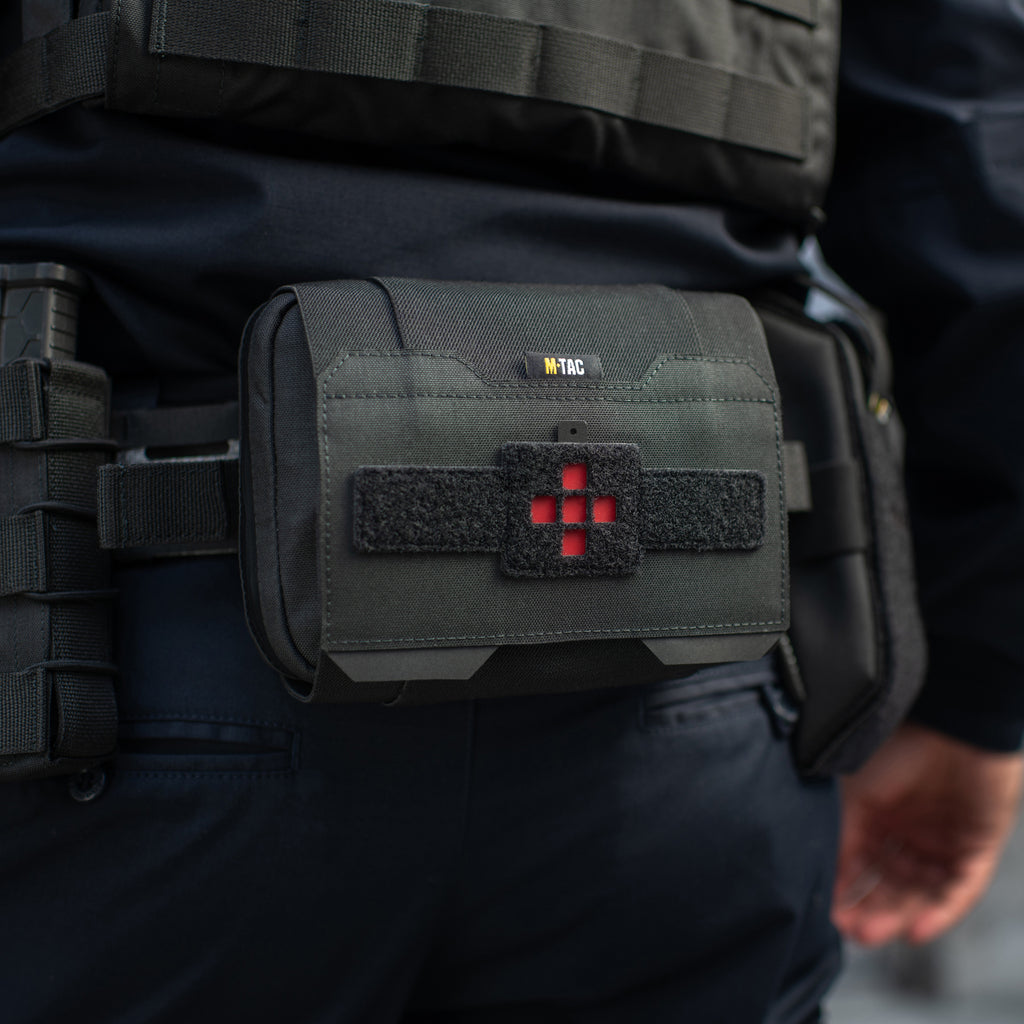 M-Tac підсумок медичний горизонтальний Large Elite Black