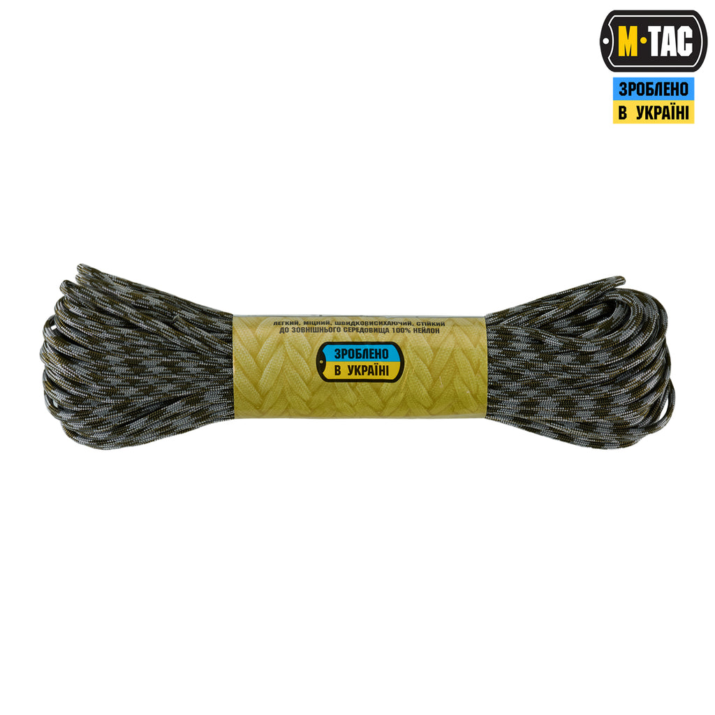 M-Tac паракорд 550 type III Grey Forest 30м