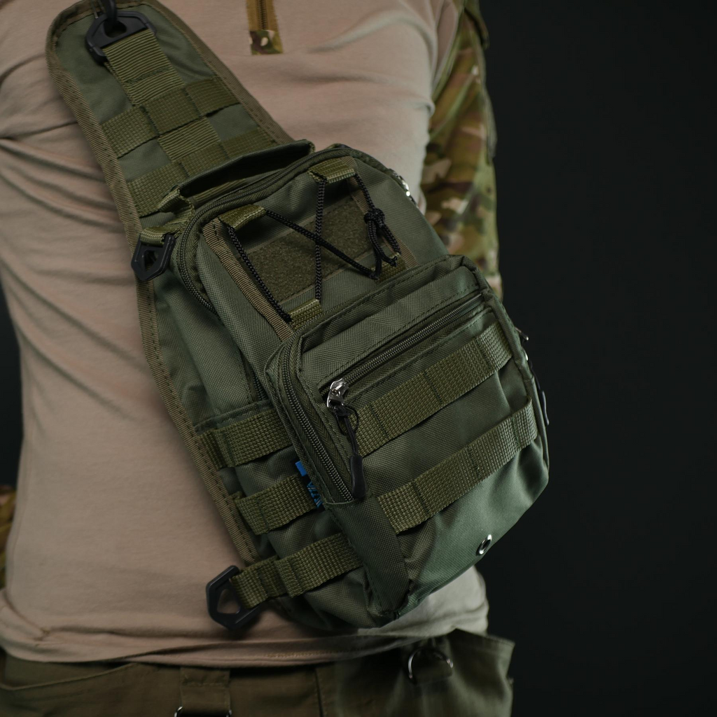 Сумка через плече — Хакі з MOLLE-системою
