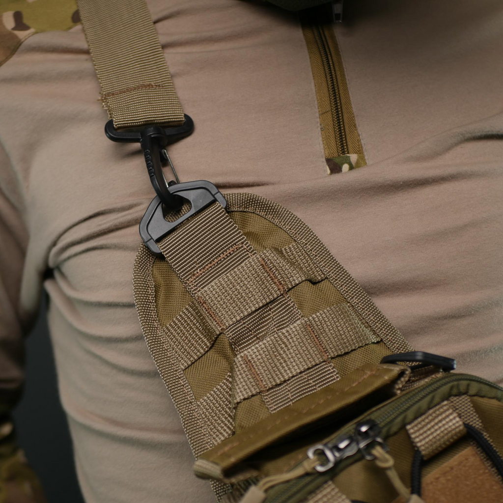 Сумка через плече — Койот з MOLLE-системою