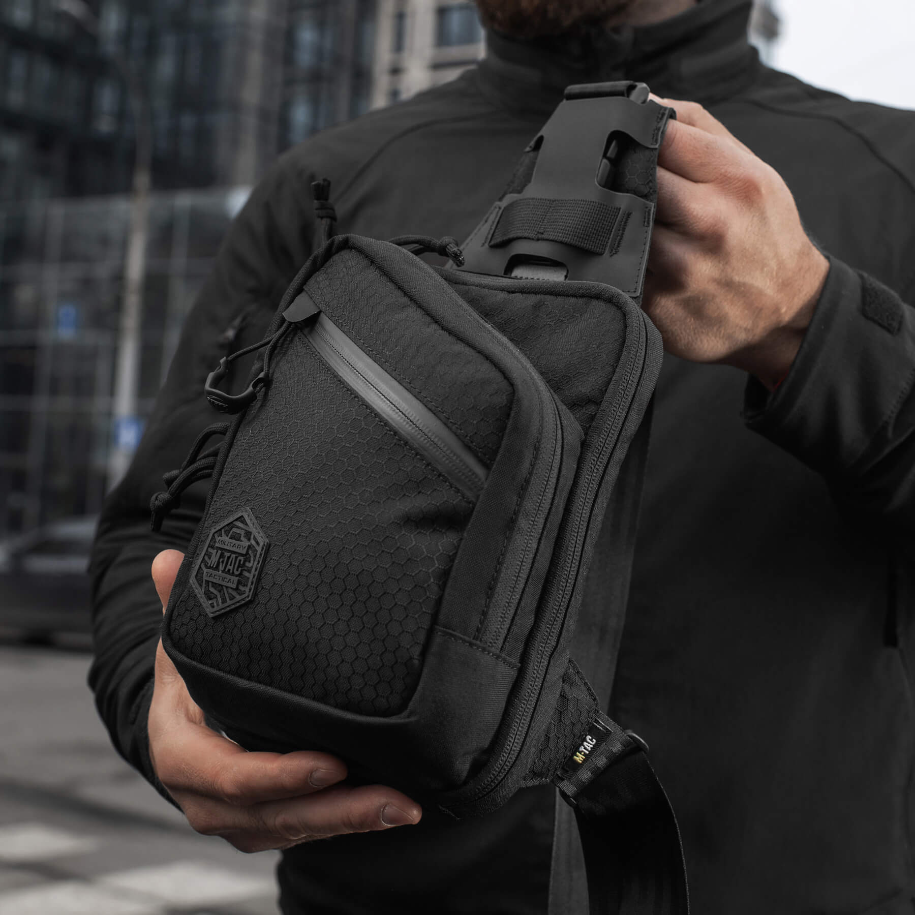 M-Tac сумка Sling Pistol Bag Hex Black