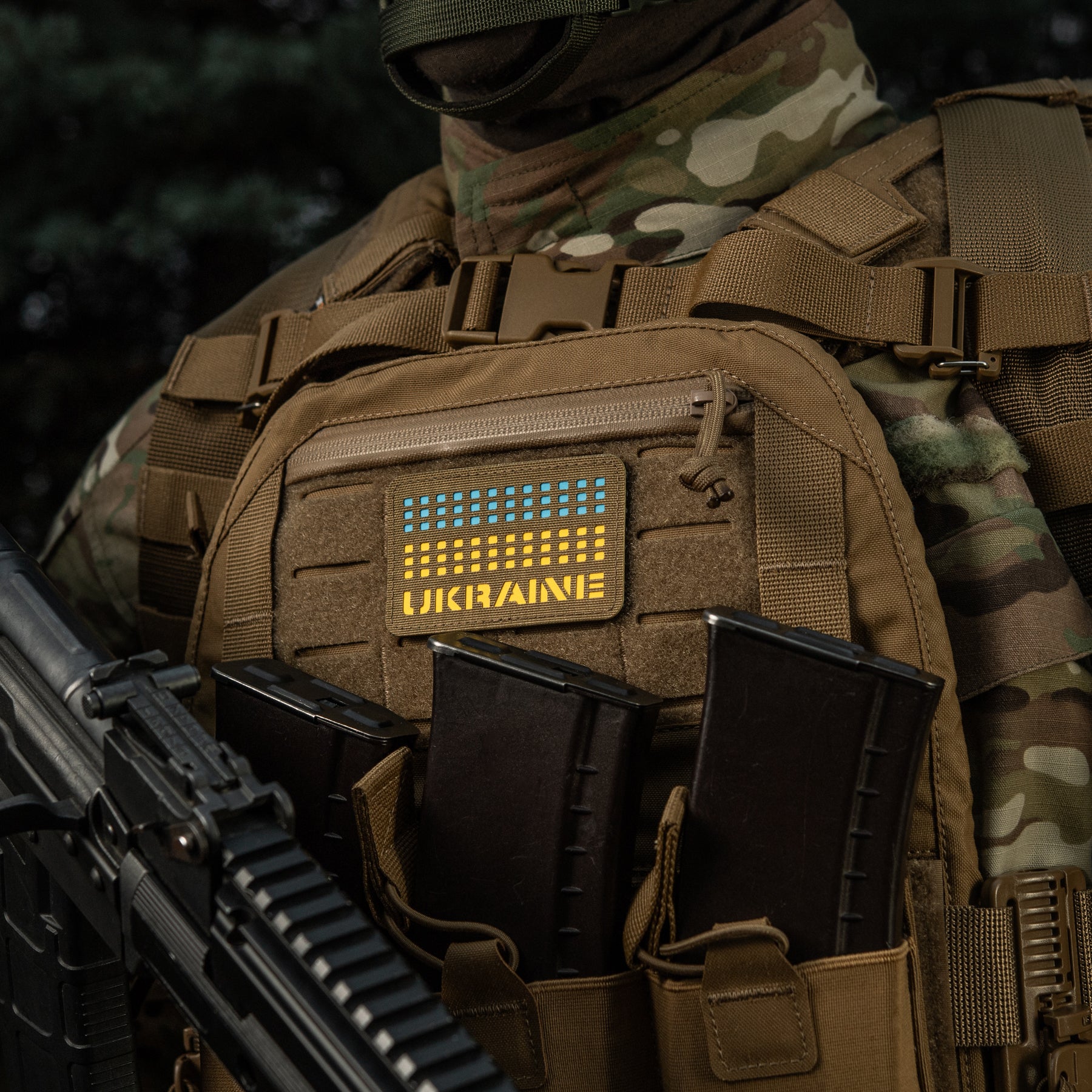 M-Tac нашивка Ukraine Laser Cut Coyote/Yellow/Blue/GID
