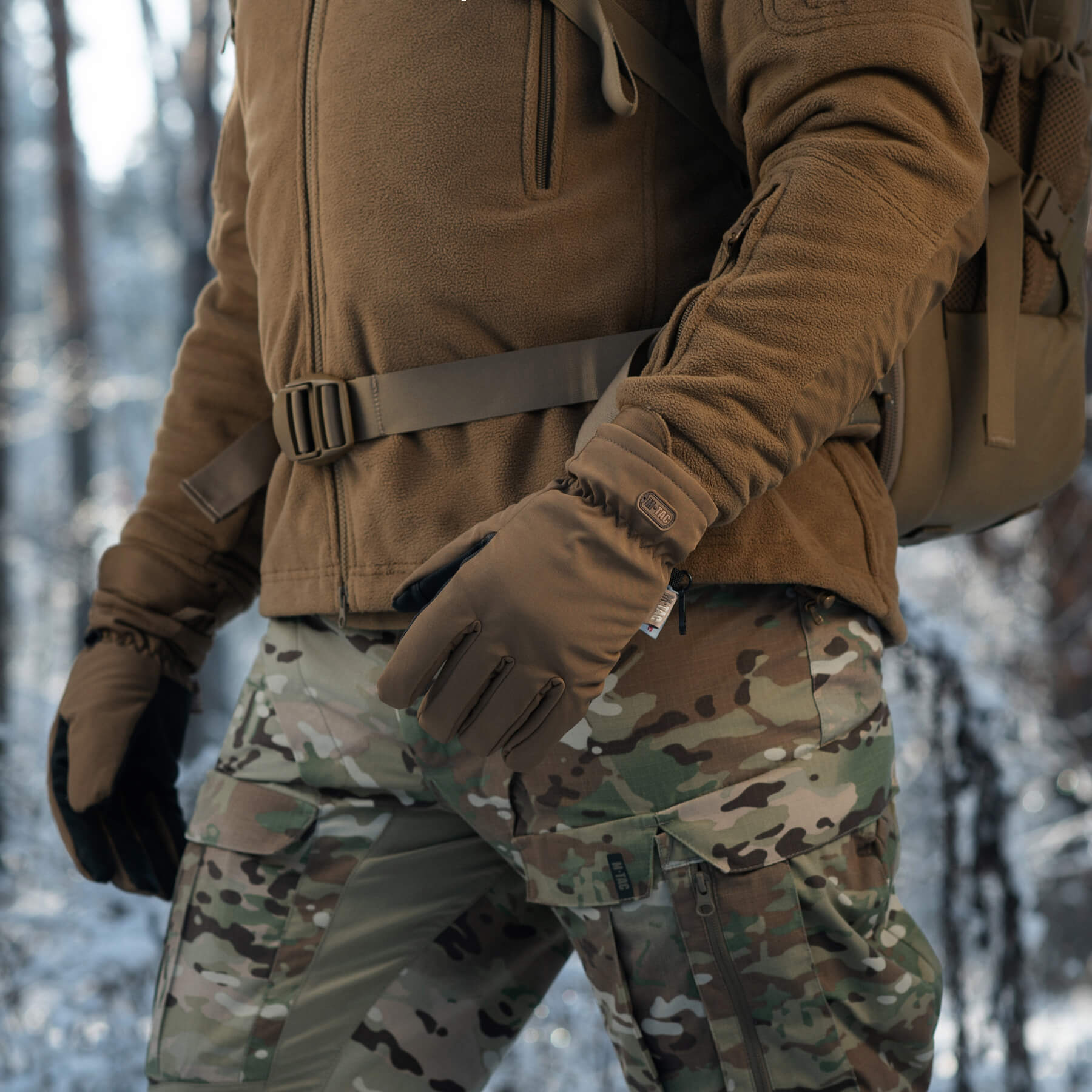 M-Tac рукавички Soft Shell Thinsulate Coyote Brown