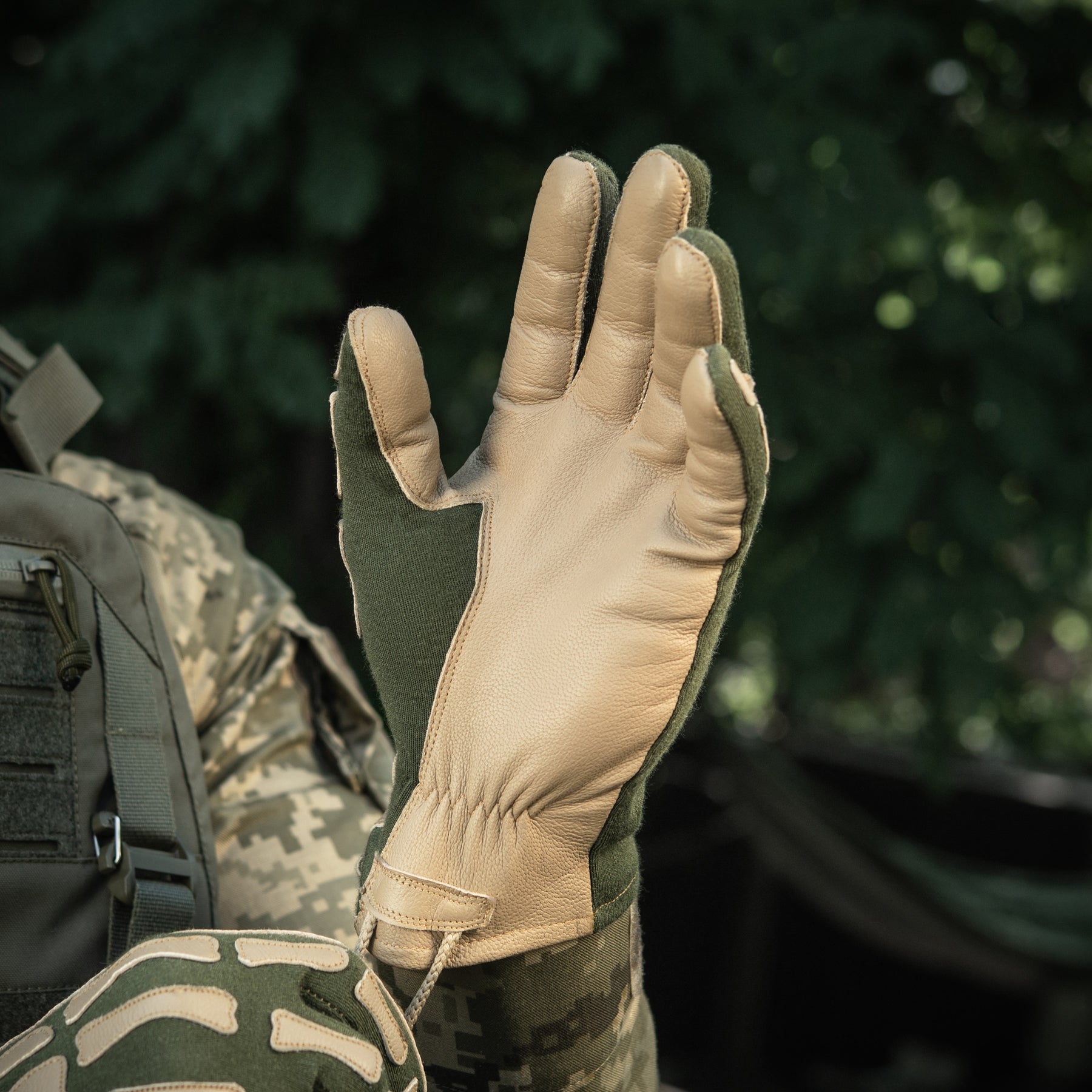 M-Tac рукавички Skeleton Olive/Coyote