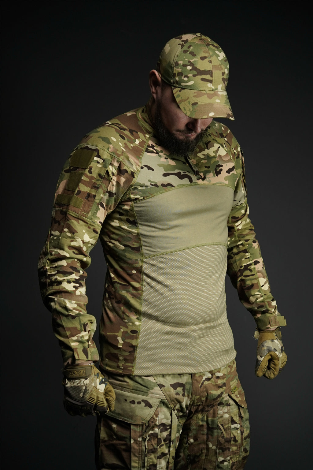Тактична бойова сорочка UBACS Tactical Series Long Sleeve з посиленими рукавами та велкро-панелями